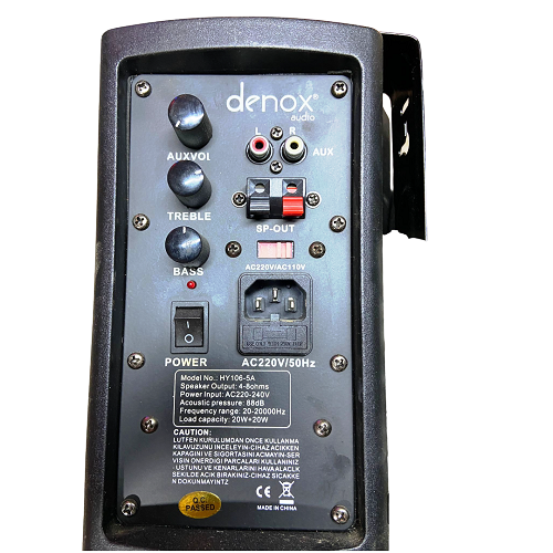 Denox HYB106 5A+5 2x20W 5'' set aktivno-pasivnih zvučnika