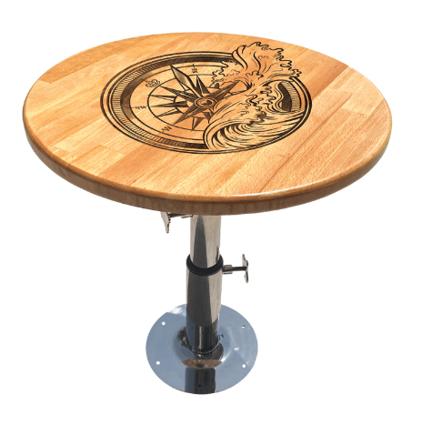 MASİF AHŞAP MASA TABLASI / DALGA İŞLEMELİ