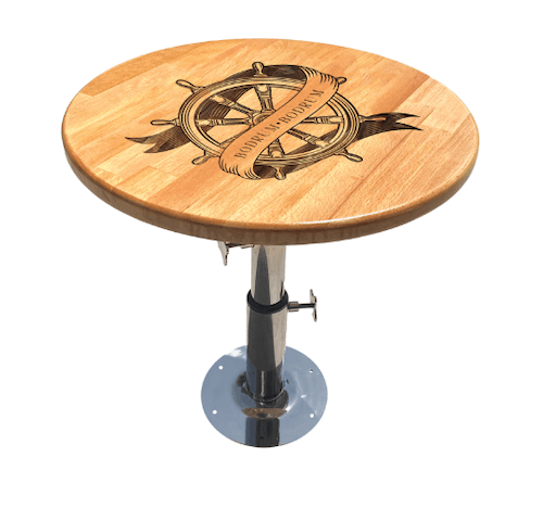 MASİF AHŞAP MASA TABLASI / BODRUM İŞLEMELİ