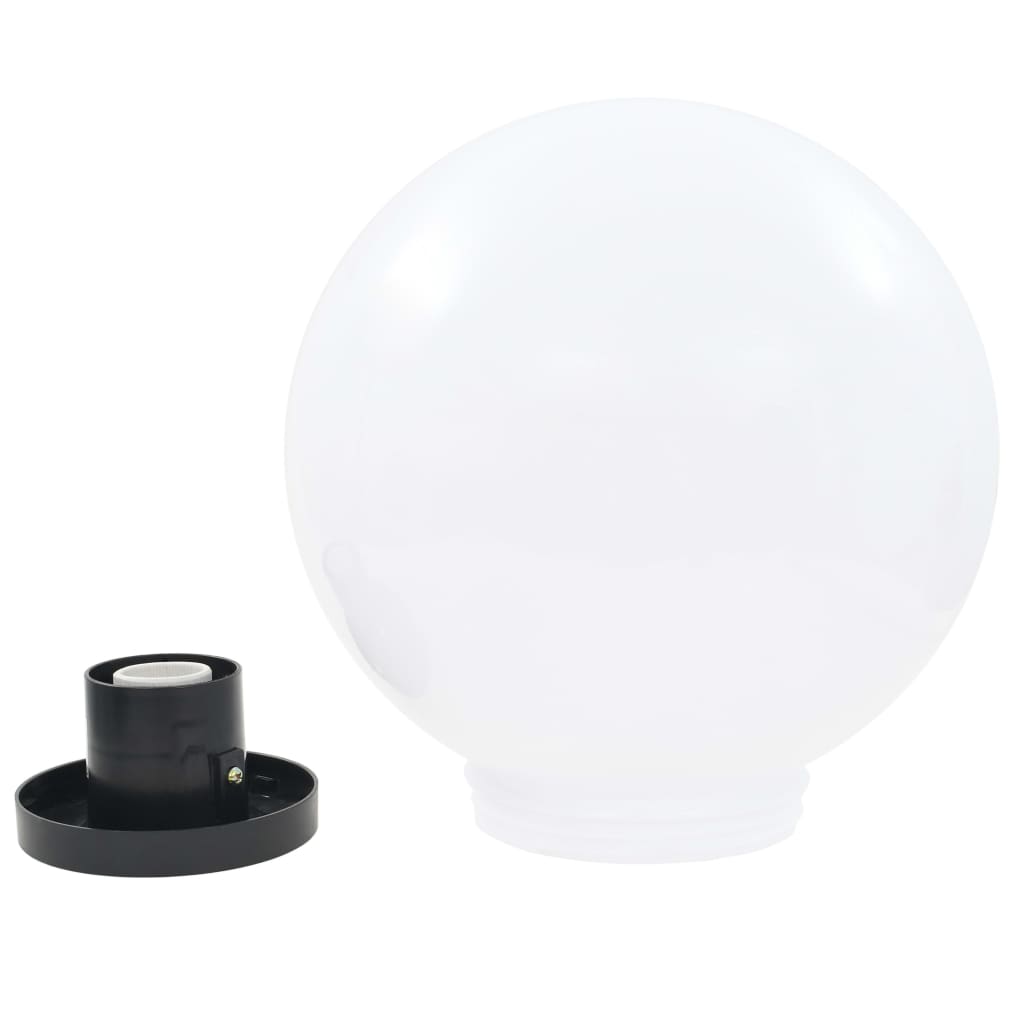 LED Bahçe Küre Armatür – 2'li Set, PMMA, IP44, E27 (30 cm / 40 cm)