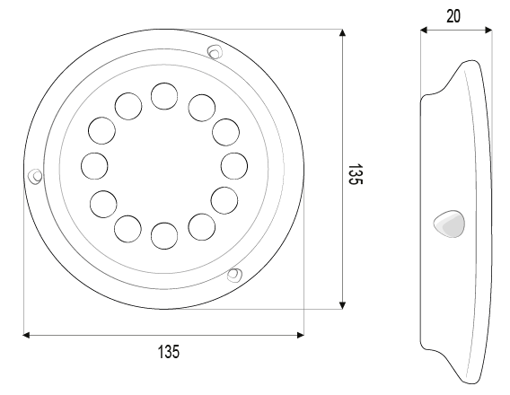 12 Led su altı aydınlatma