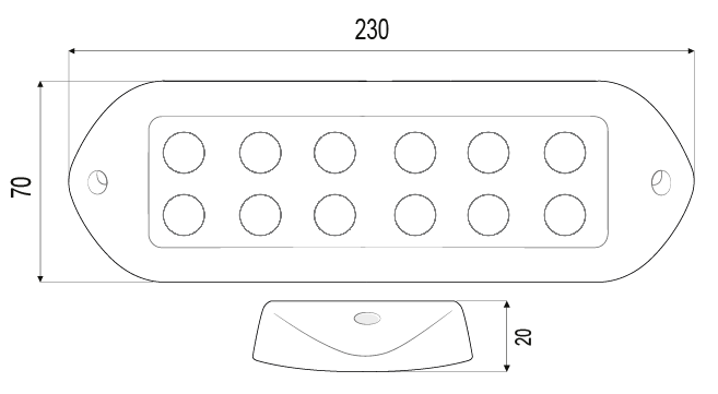 12 Ledli Sualtı Lambası