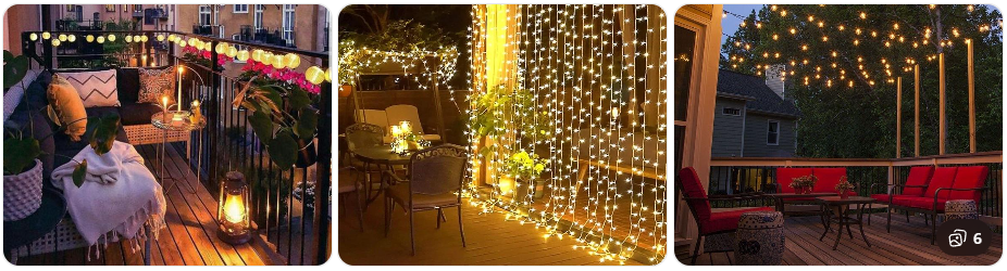 Balkon İçin LED Perde Aydınlatma (Atmosfer Efekti)