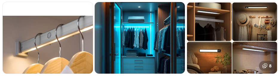 Gardırop İçine Otomatik LED Işık (Sensörlü Sistem)