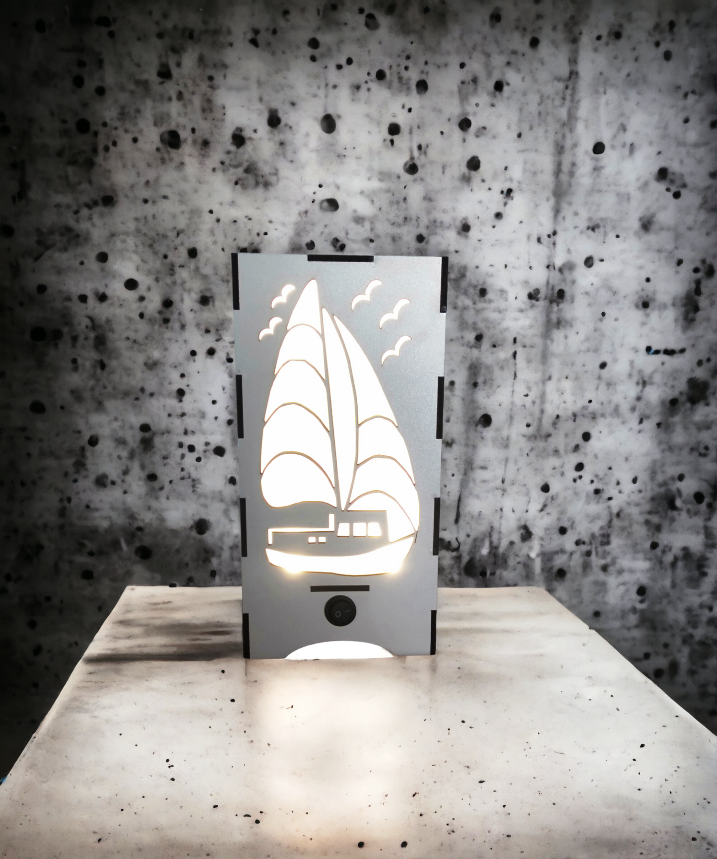 Wooden solar lamp-5- 