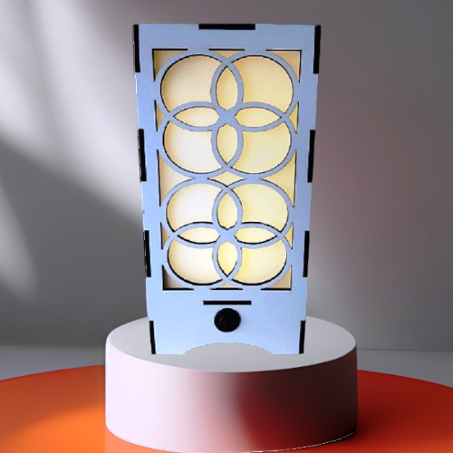 Wooden solar lamp-4- 