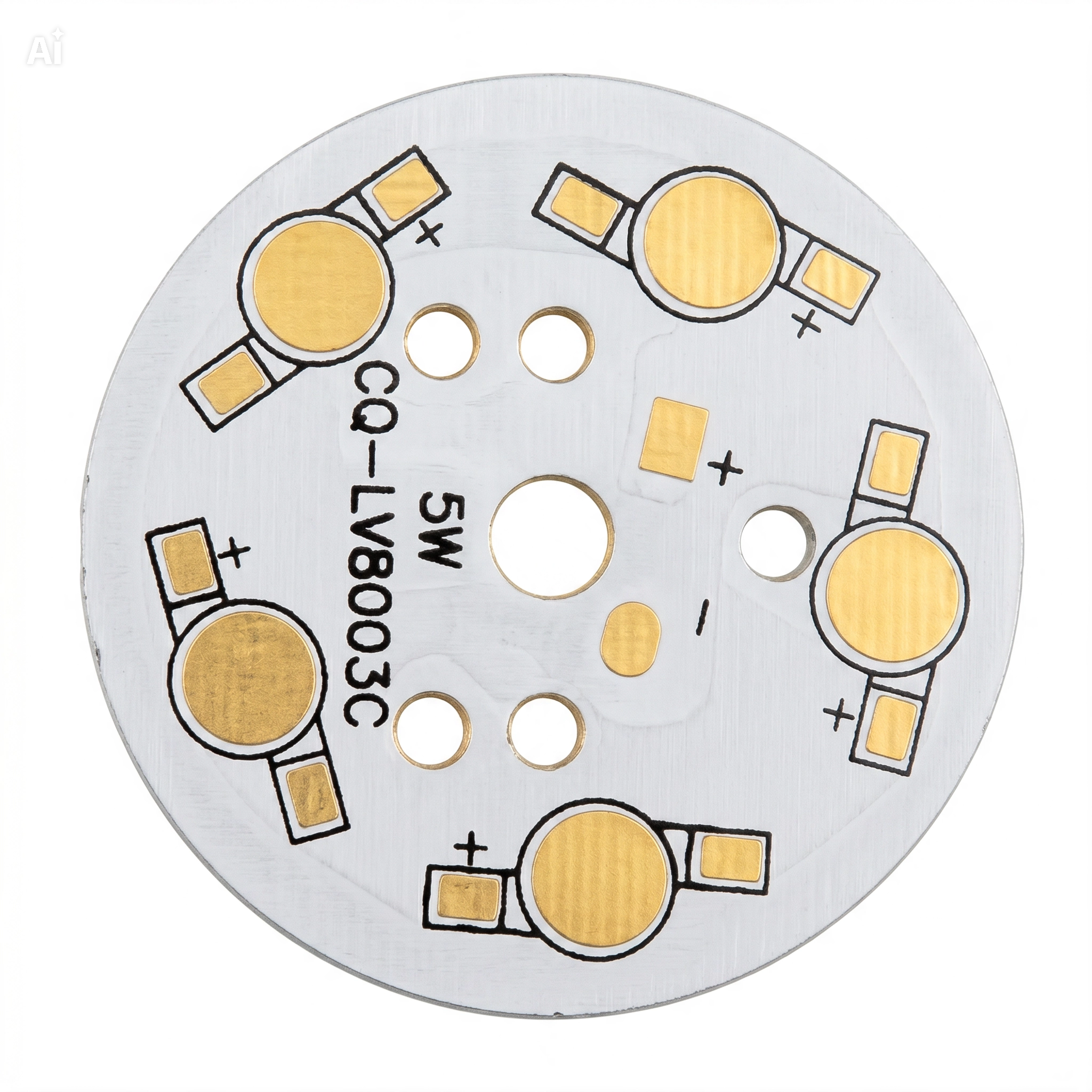 5W Power LED Alüminyum PCB Kartı - MCPCB
