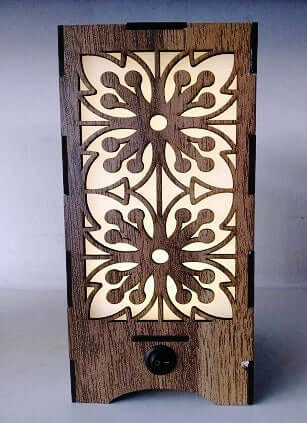 Wooden solar lamp-1-