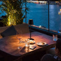 Şarjlı LED Masa Lambası - Kısılabilir, İç/Dış Mekan, Restoran Atmosfer Işığı