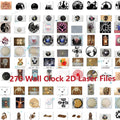 270+ Clock Panel CNC & Laser Cut File – 2D Vector DXF CDR Format