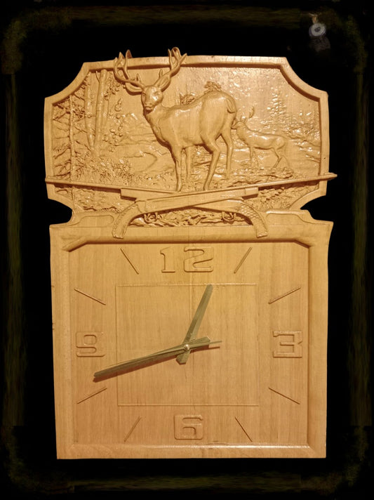 Ahşap dekoratif saat