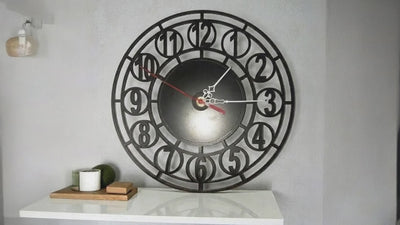 modern ahşap dekoratif duvar saati cnc tasarım